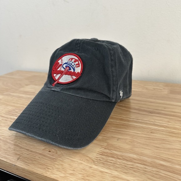 '47 Brand New York Yankees Hat Clean Up Retro Logo Embroidered Dad Cap - Picture 1 of 6